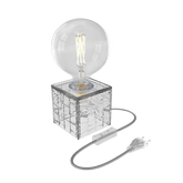 Calex TafelLamp Vierkant - E27 - Glas - Helder